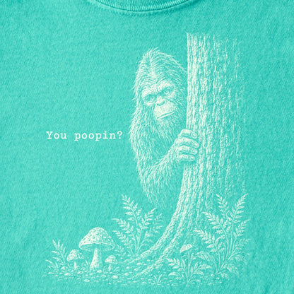 Sasquatch You Poopin? Kids Cotton T-Shirt
