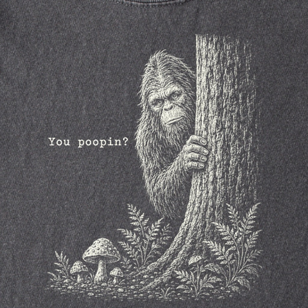 Sasquatch You Poopin? Kids Cotton T-Shirt