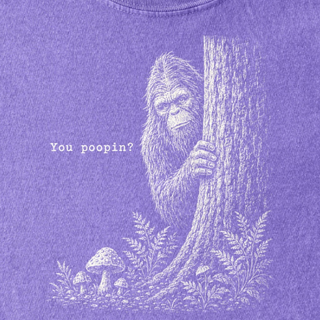 Sasquatch You Poopin? Kids Cotton T-Shirt
