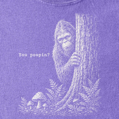 Sasquatch You Poopin? Kids Cotton T-Shirt