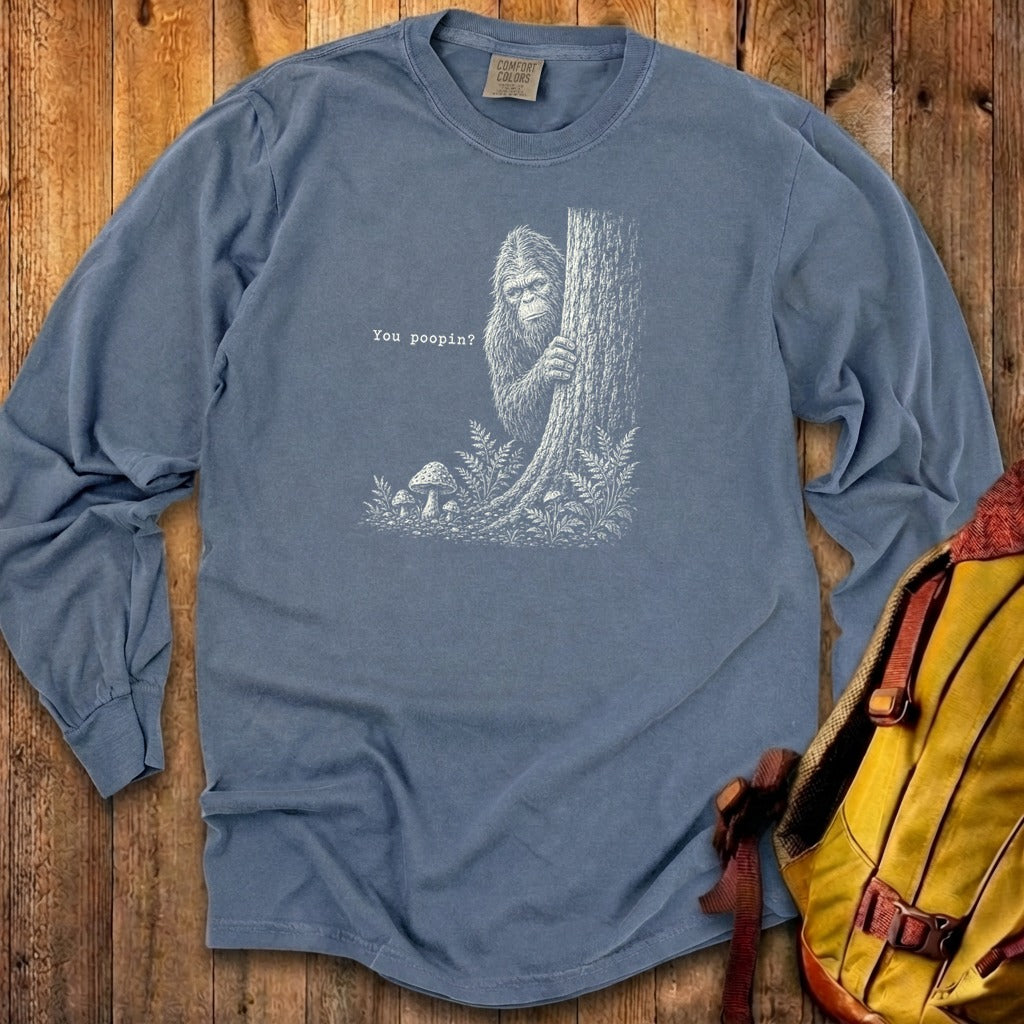 Sasquatch You Poopin? Premium Long Sleeve