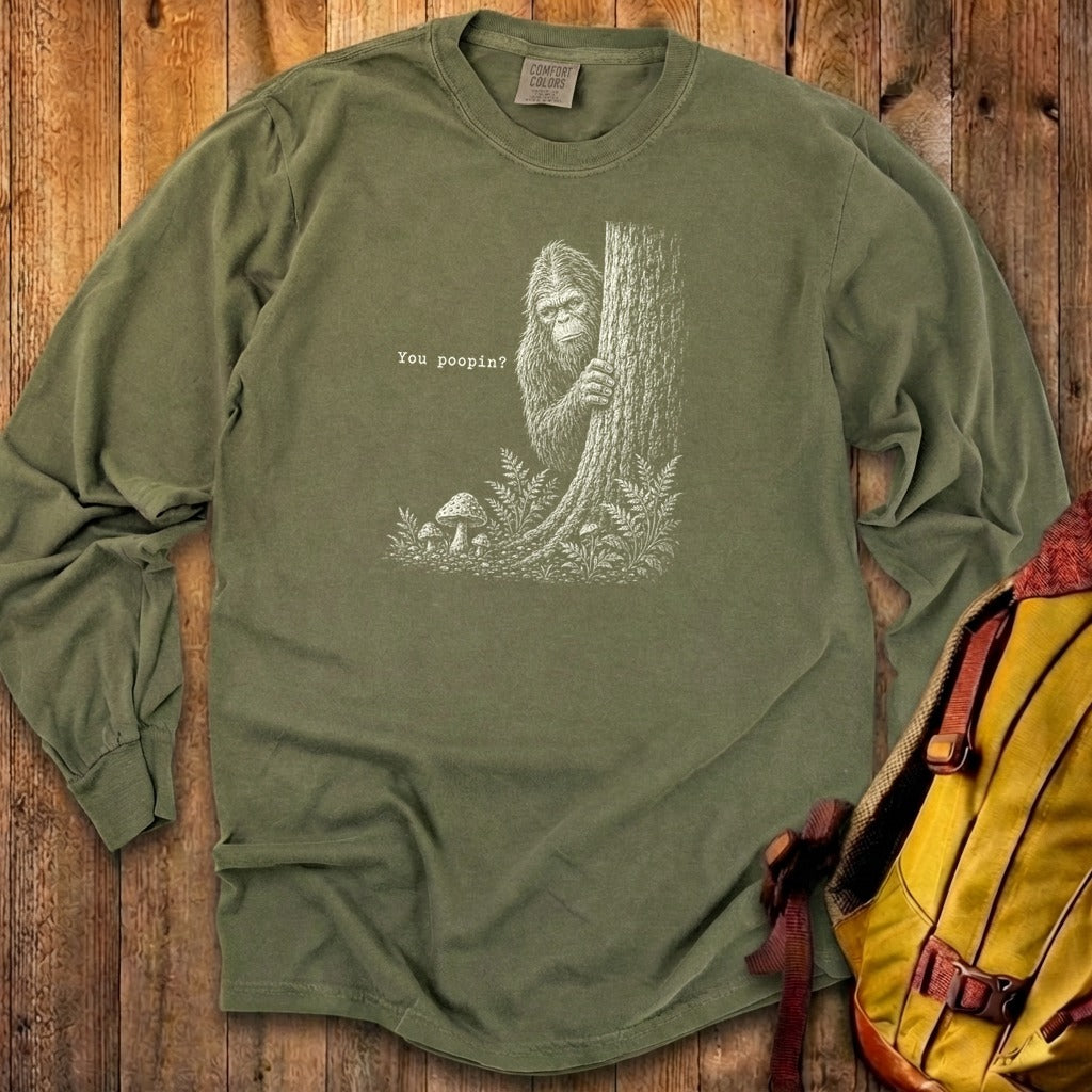 Sasquatch You Poopin? Premium Long Sleeve
