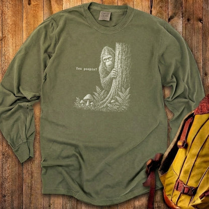 Sasquatch You Poopin? Premium Long Sleeve