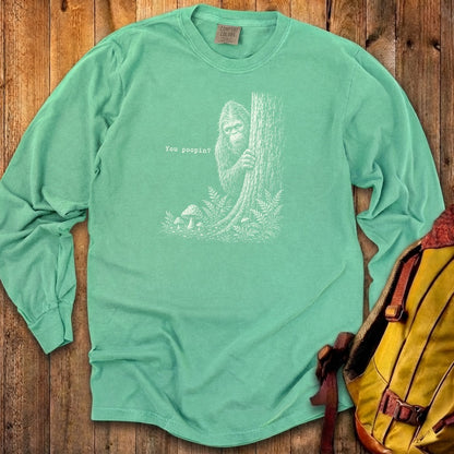 Sasquatch You Poopin? Premium Long Sleeve