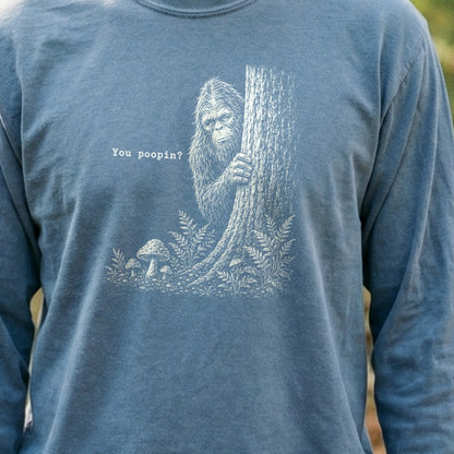 Sasquatch You Poopin? Premium Long Sleeve