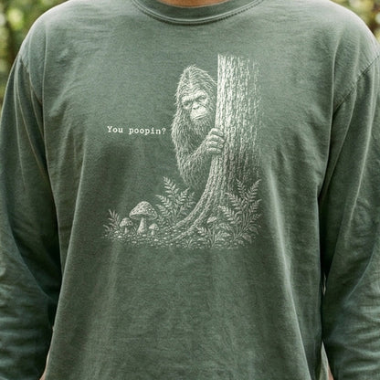 Sasquatch You Poopin? Premium Long Sleeve