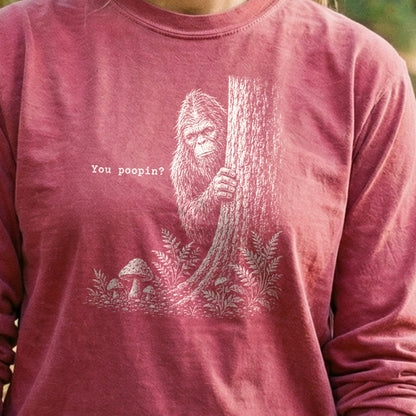 Sasquatch You Poopin? Premium Long Sleeve