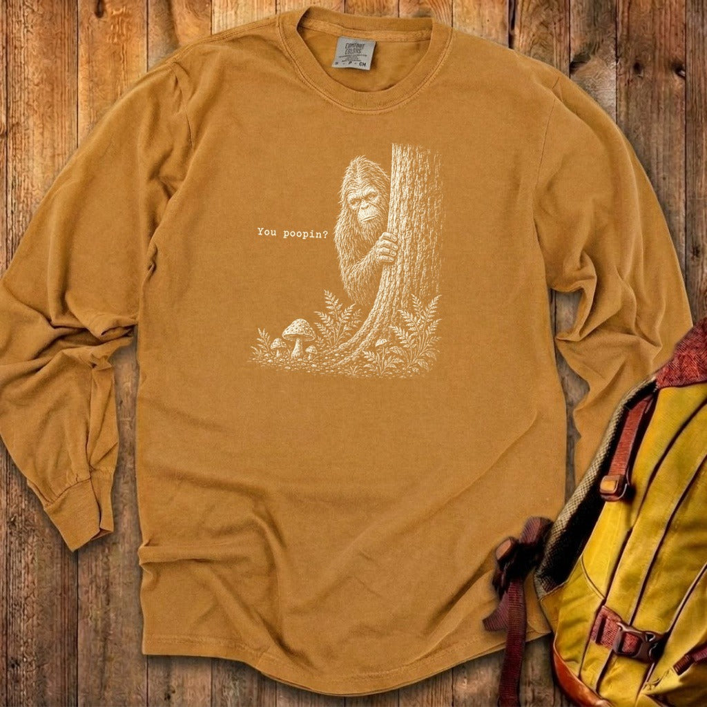 Sasquatch You Poopin? Premium Long Sleeve