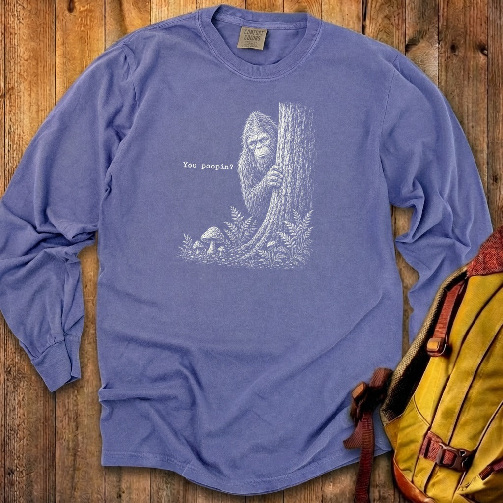 Sasquatch You Poopin? Premium Long Sleeve