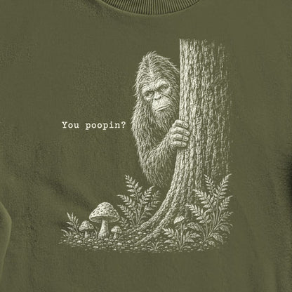 Sasquatch You Poopin? Crewneck Sweatshirt