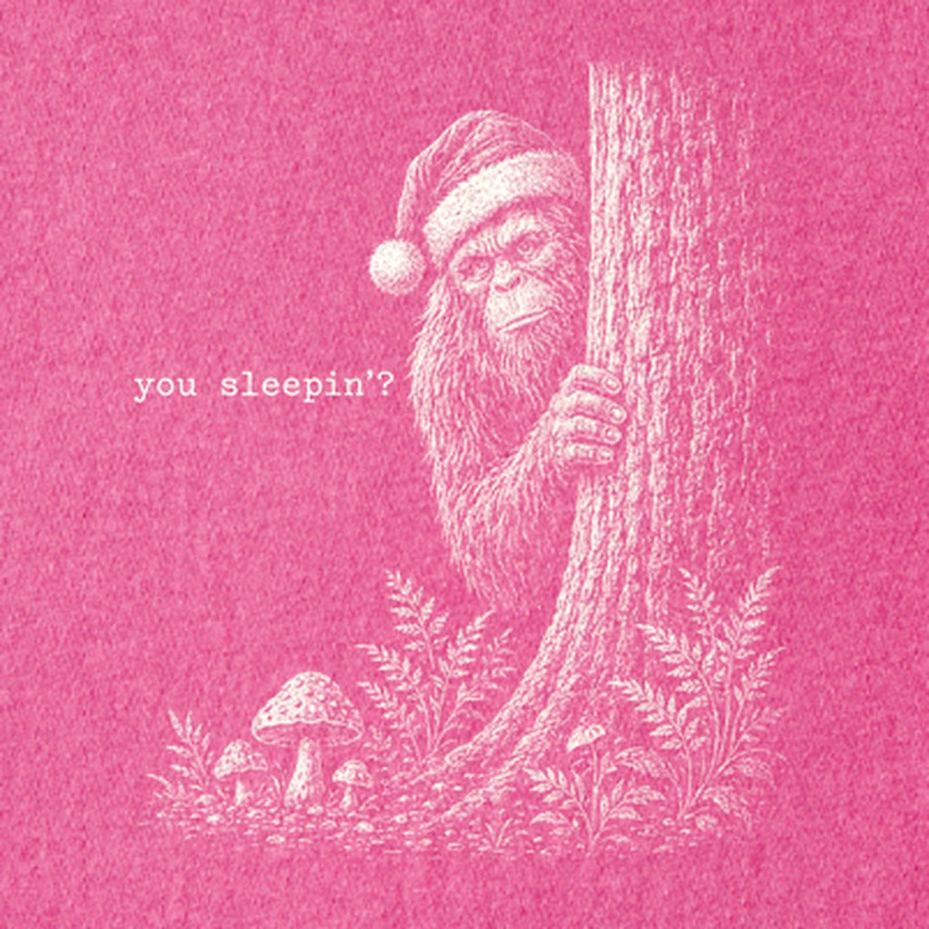 Sasquatch Santa You Sleepin Kids Cotton T-Shirt