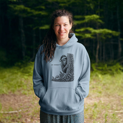Sasquatch Santa You Sleepin Hoodie