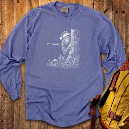 Sasquatch Santa You Sleepin Premium Long Sleeve