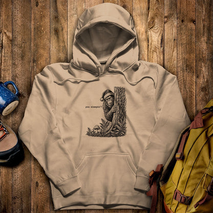 Sasquatch Santa You Sleepin Hoodie