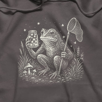Frogman Catching Fireflies Hoodie