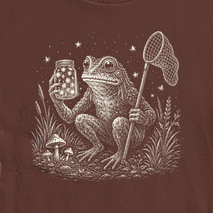 Frogman Catching Fireflies Crewneck Sweatshirt