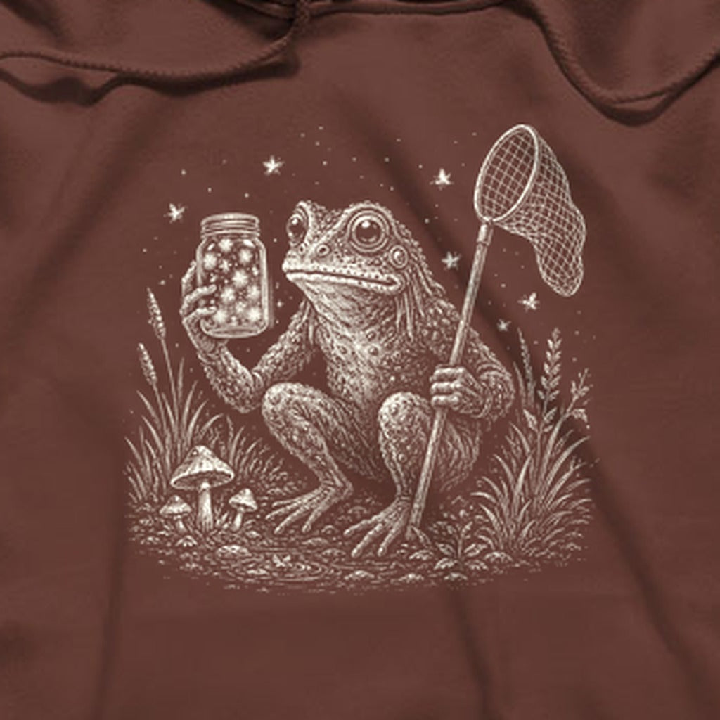 Frogman Catching Fireflies Hoodie