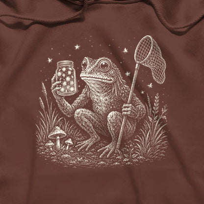 Frogman Catching Fireflies Hoodie