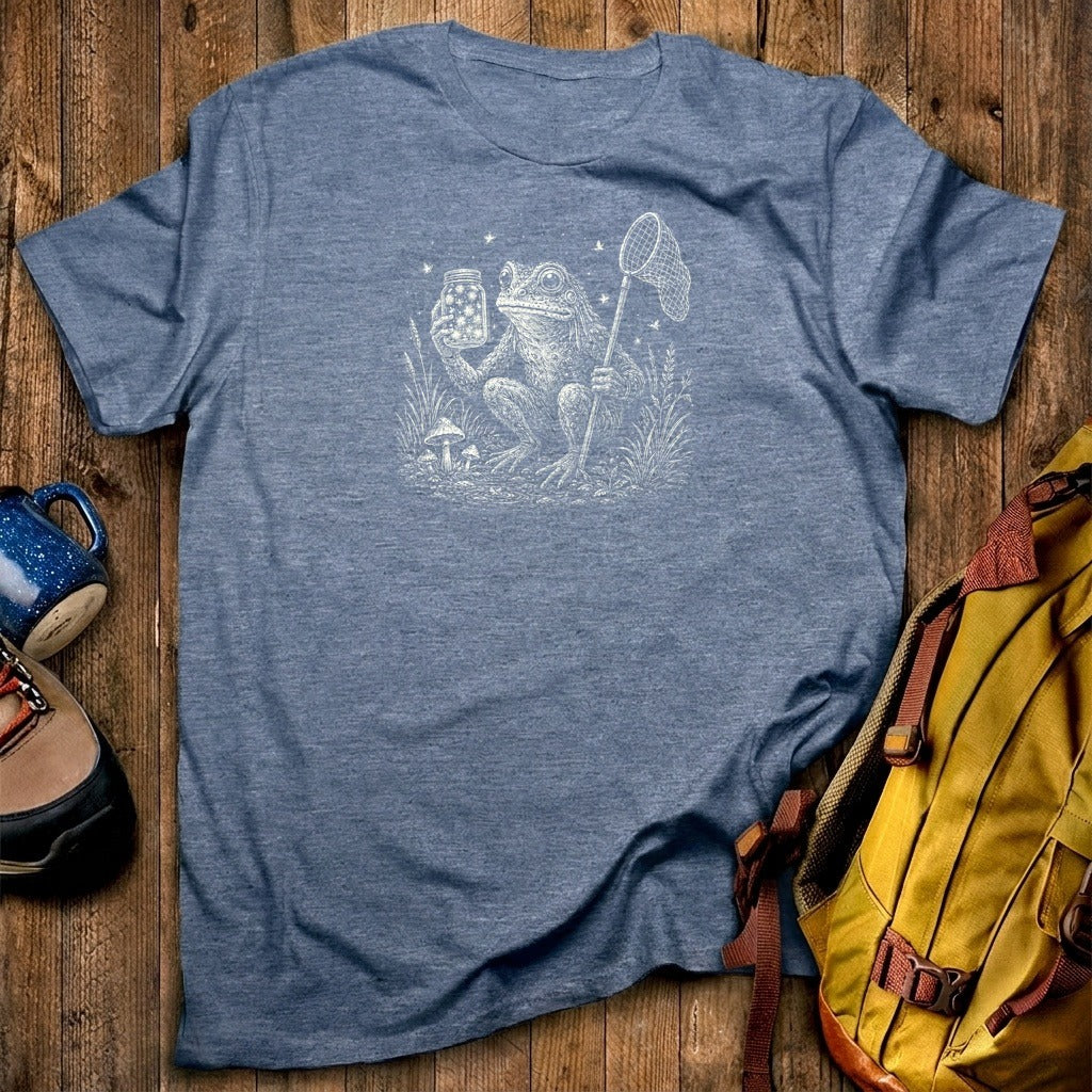 Frogman Catching Fireflies T-Shirt