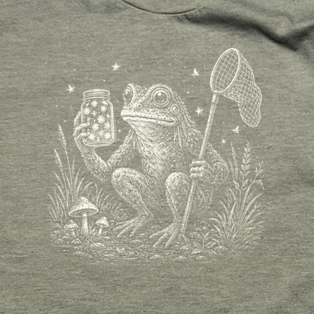 Frogman Catching Fireflies T-Shirt