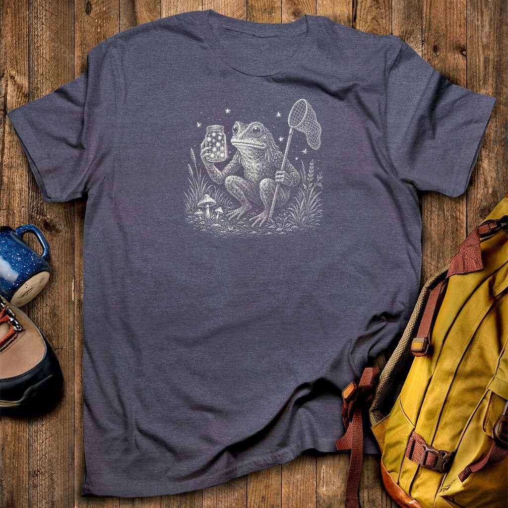 Frogman Catching Fireflies T-Shirt