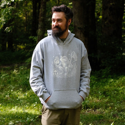 Frogman Catching Fireflies Hoodie