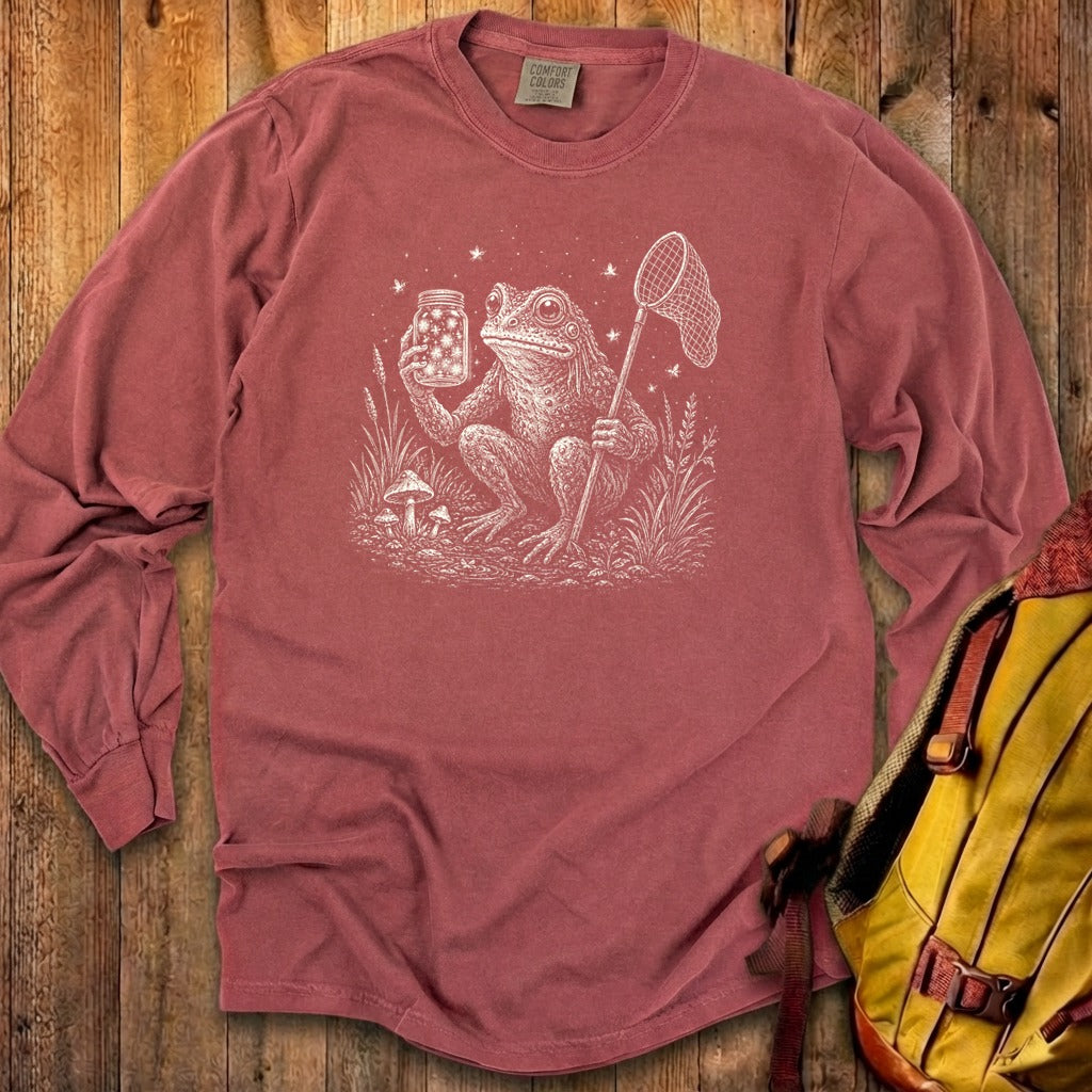 Frogman Catching Fireflies Premium Long Sleeve