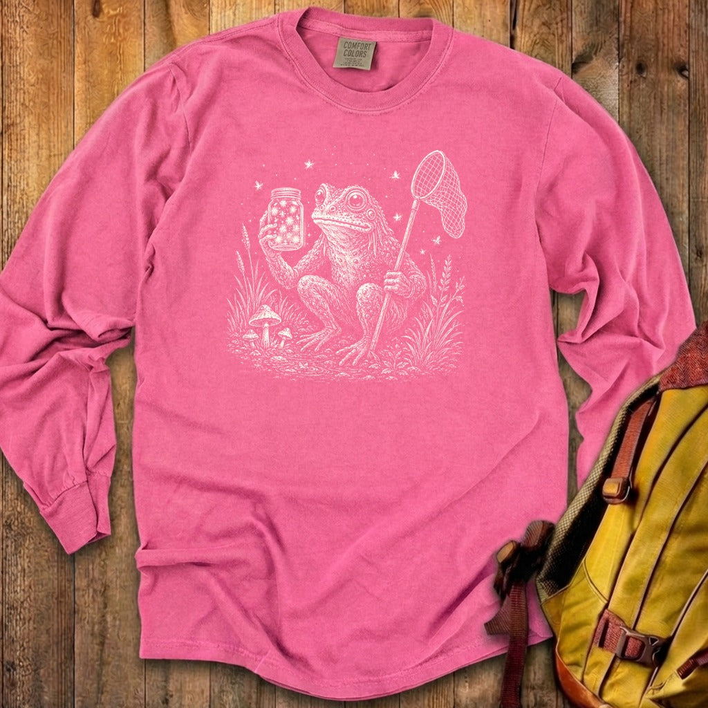 Frogman Catching Fireflies Premium Long Sleeve