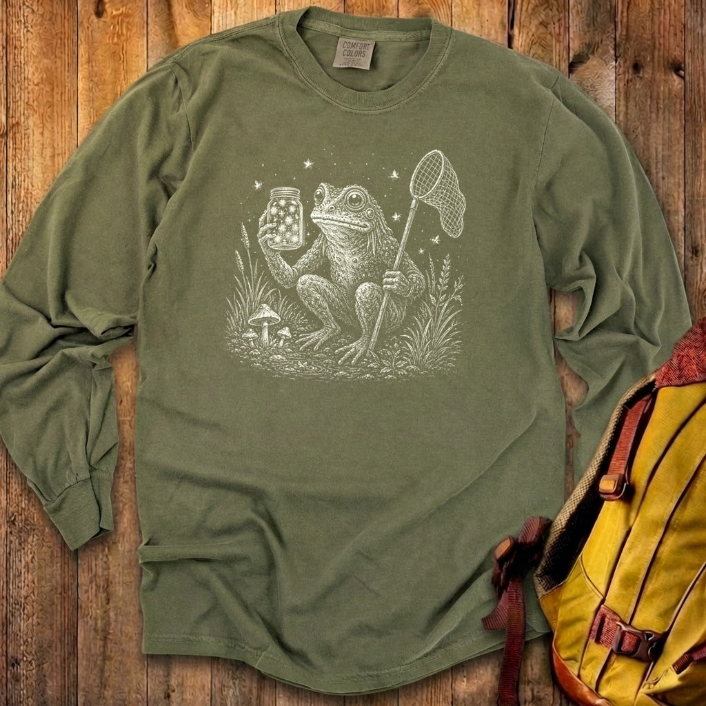 Frogman Catching Fireflies Premium Long Sleeve