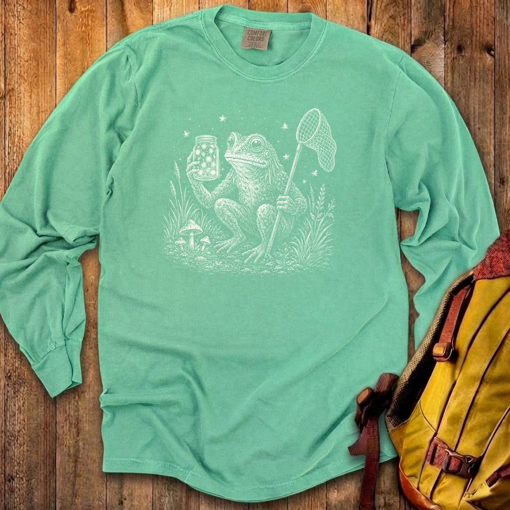 Frogman Catching Fireflies Premium Long Sleeve