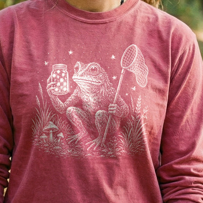 Frogman Catching Fireflies Premium Long Sleeve