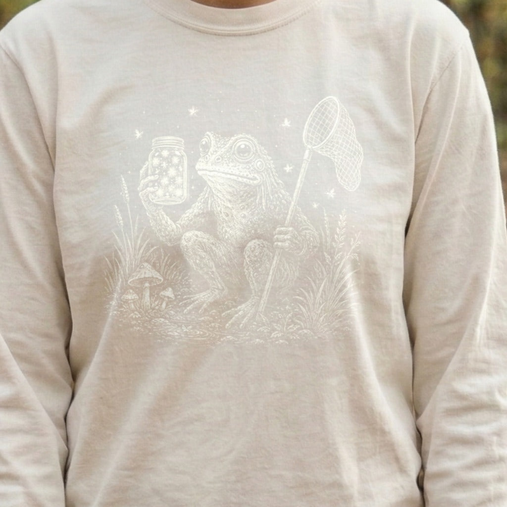 Frogman Catching Fireflies Premium Long Sleeve