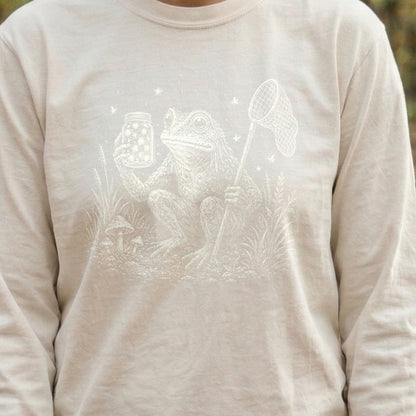 Frogman Catching Fireflies Premium Long Sleeve