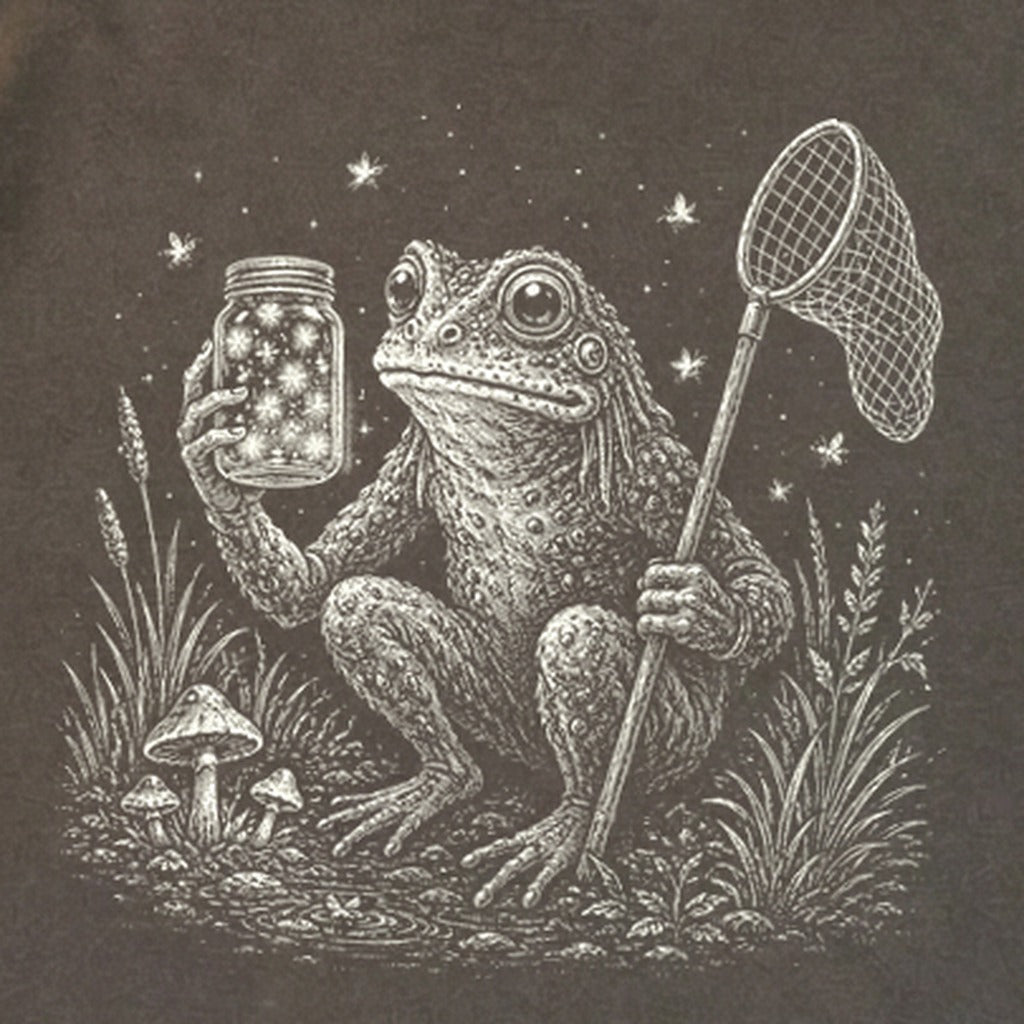 Frogman Catching Fireflies Premium Long Sleeve