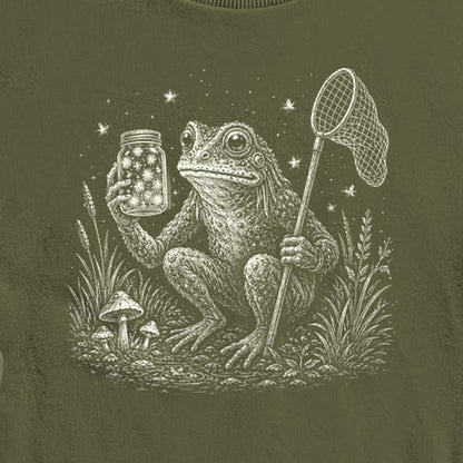 Frogman Catching Fireflies Crewneck Sweatshirt