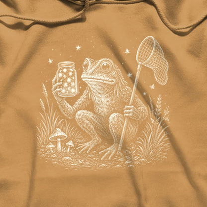 Frogman Catching Fireflies Hoodie