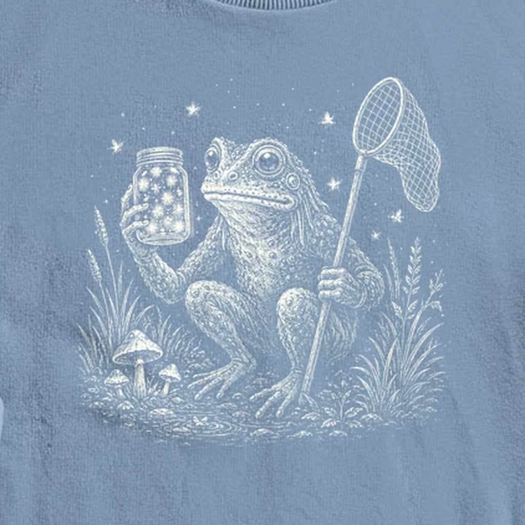 Frogman Catching Fireflies Crewneck Sweatshirt
