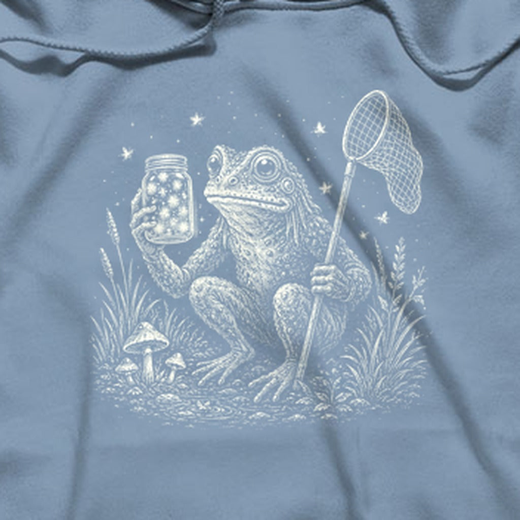 Frogman Catching Fireflies Hoodie