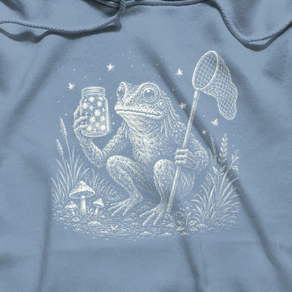 Frogman Catching Fireflies Hoodie
