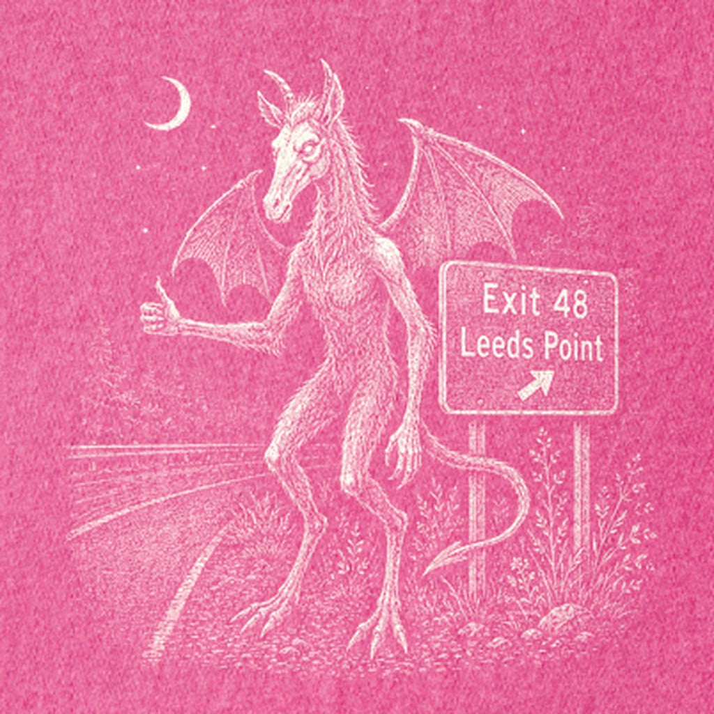 Jersey Devil Hitchhiking Kids Cotton T-Shirt