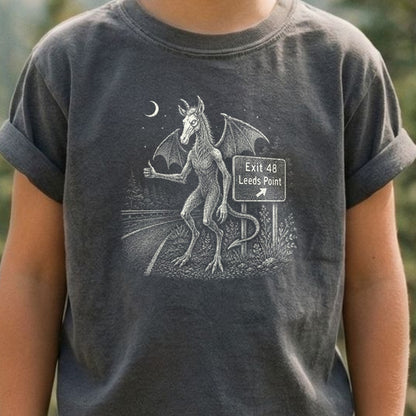 Jersey Devil Hitchhiking Kids Cotton T-Shirt