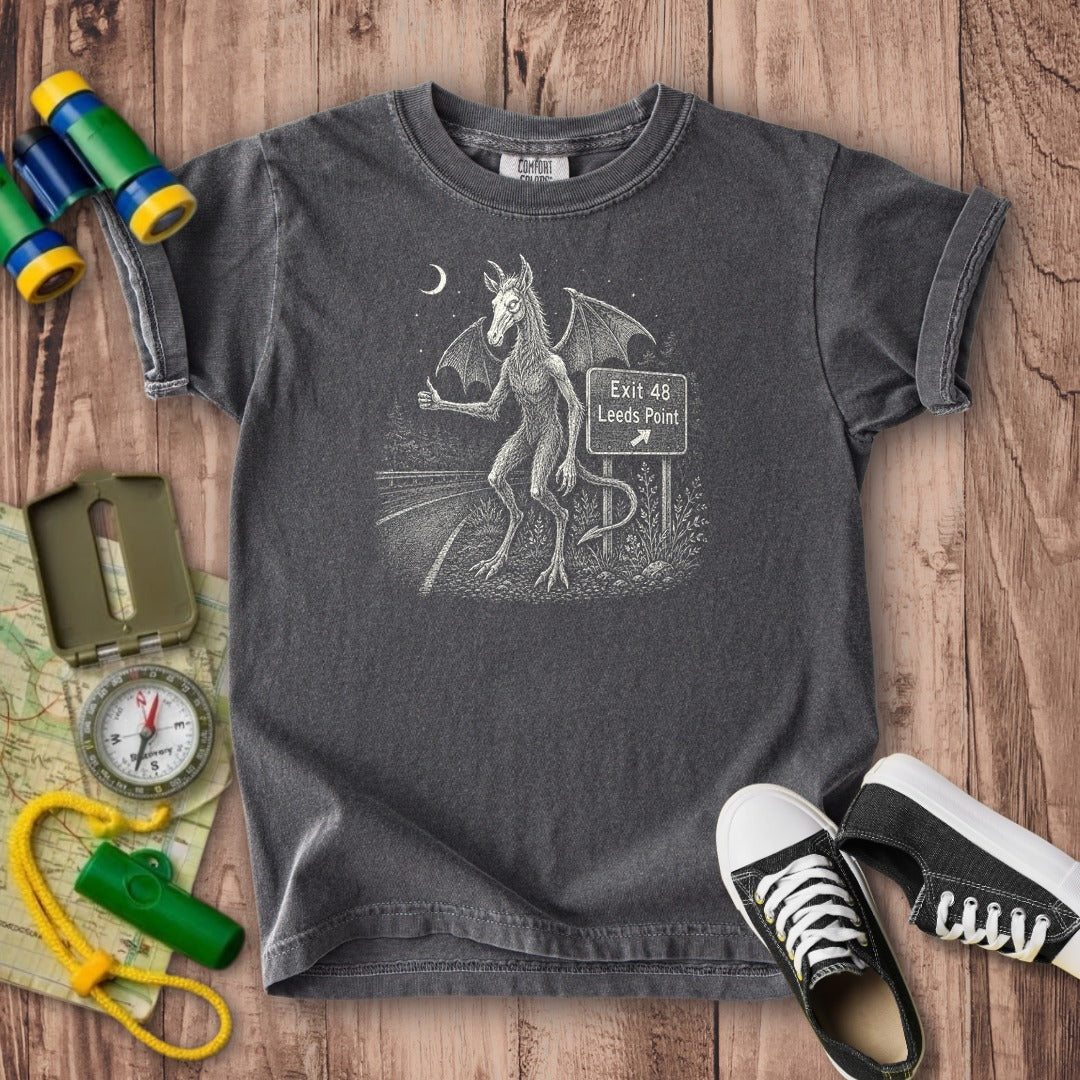 Jersey Devil Hitchhiking Kids Cotton T-Shirt