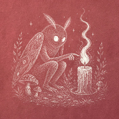 Mothman to a Flame Cotton T-Shirt