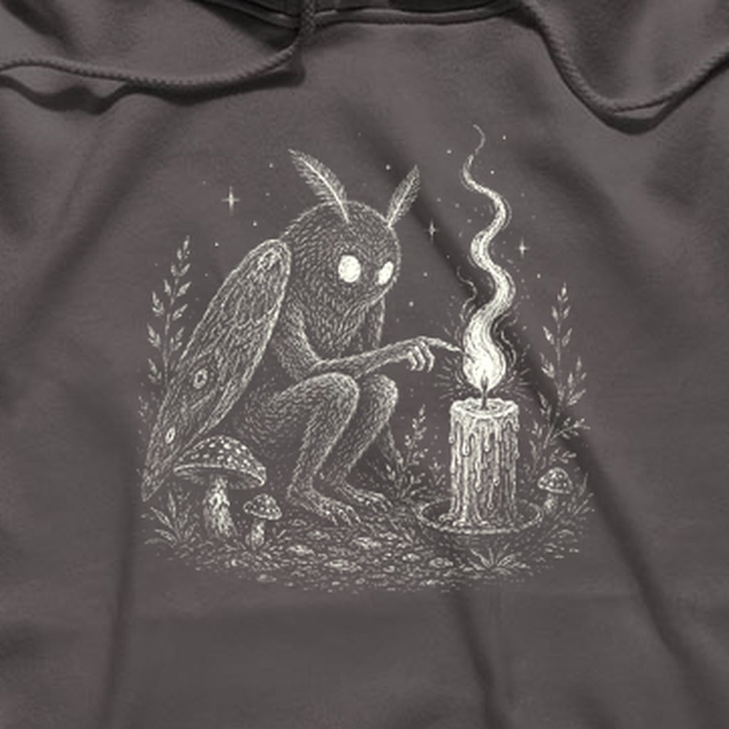 Mothman to a Flame Hoodie