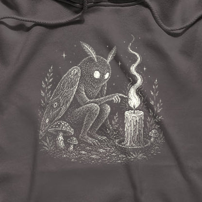 Mothman to a Flame Hoodie