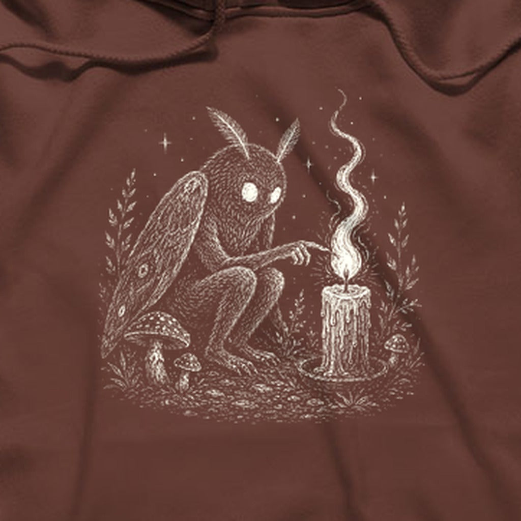 Mothman to a Flame Hoodie