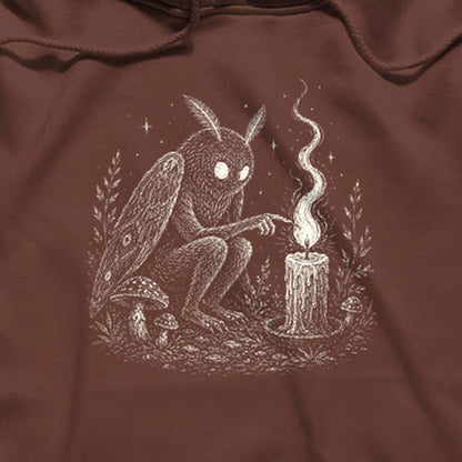 Mothman to a Flame Hoodie