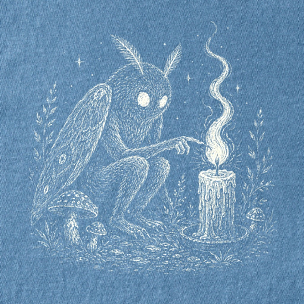 Mothman to a Flame Kids Cotton T-Shirt