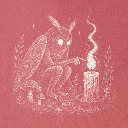 Mothman to a Flame Kids Cotton T-Shirt