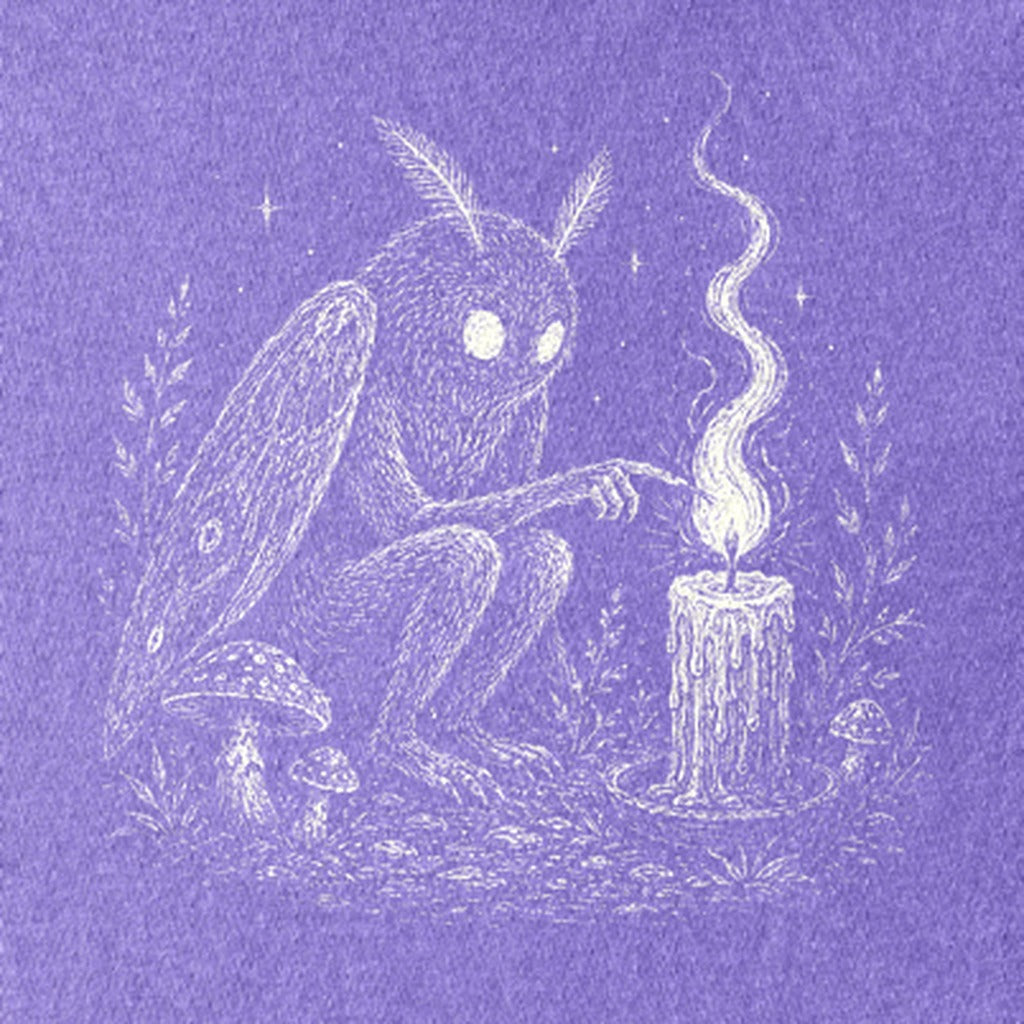 Mothman to a Flame Kids Cotton T-Shirt